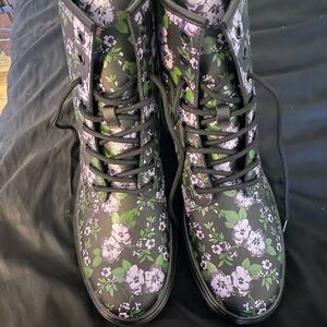 Dr Martens Zavala Floral Combat Boots